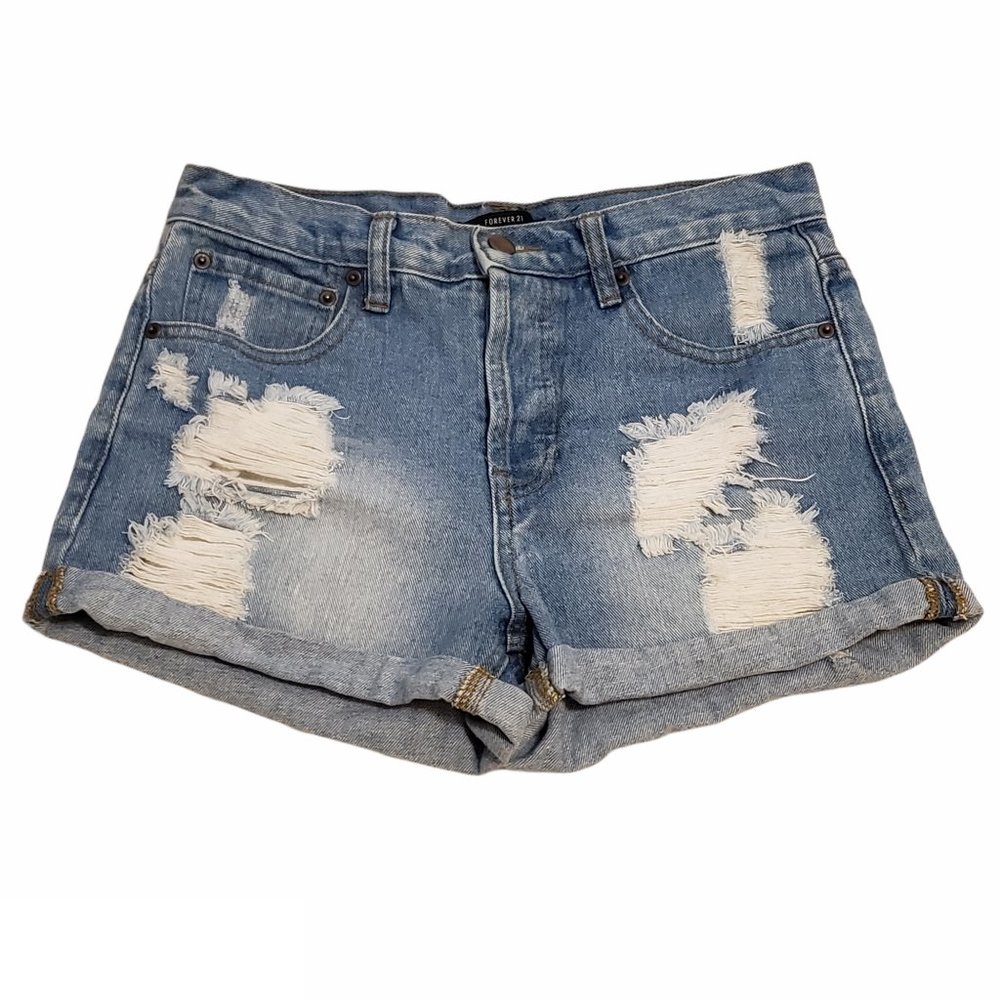 Forever 21 Distressed Denim Shorts